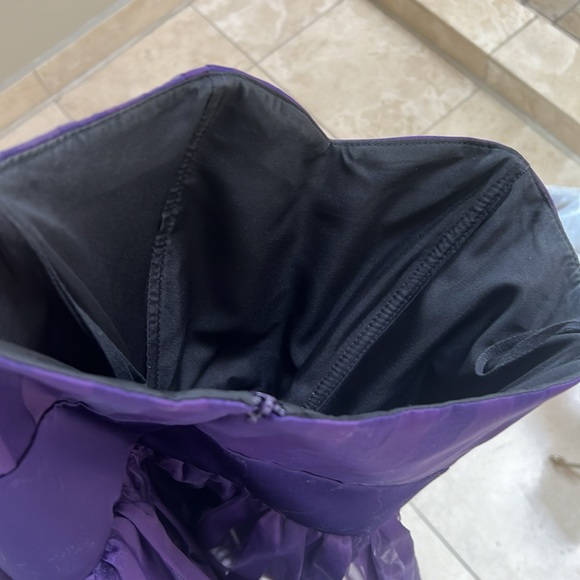 C.W. Designs Purple Girls Formal Strapless Dress - Picture 6 of 8